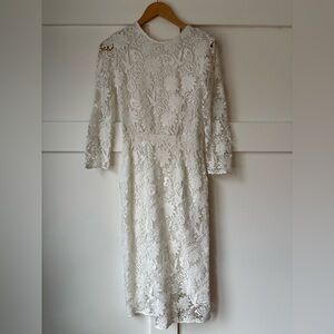 Sandro • Lace Midi Dress • Size 1